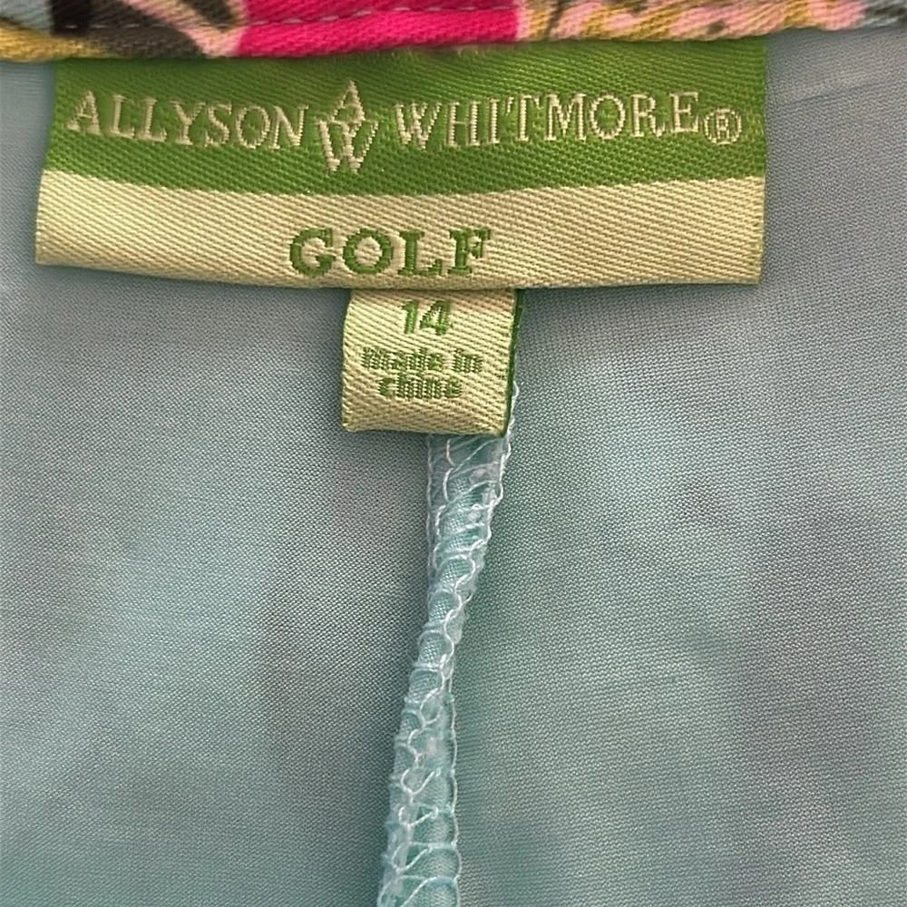 Women’s Allyson Whitmore Golf Flamingo Jungle Floral Tropical Skort Size 14